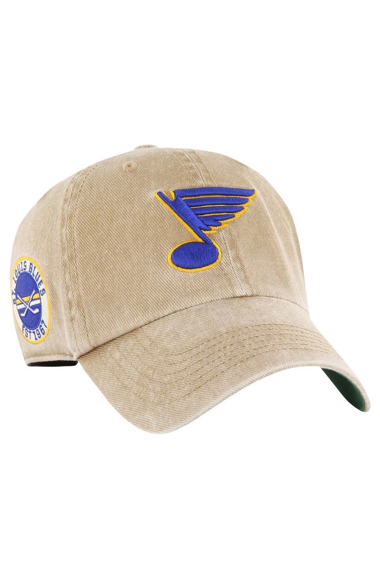 '47 Men's '47 Khaki St. Louis Blues  Earldor Clean Up Adjustable Hat, Main, color, Khaki