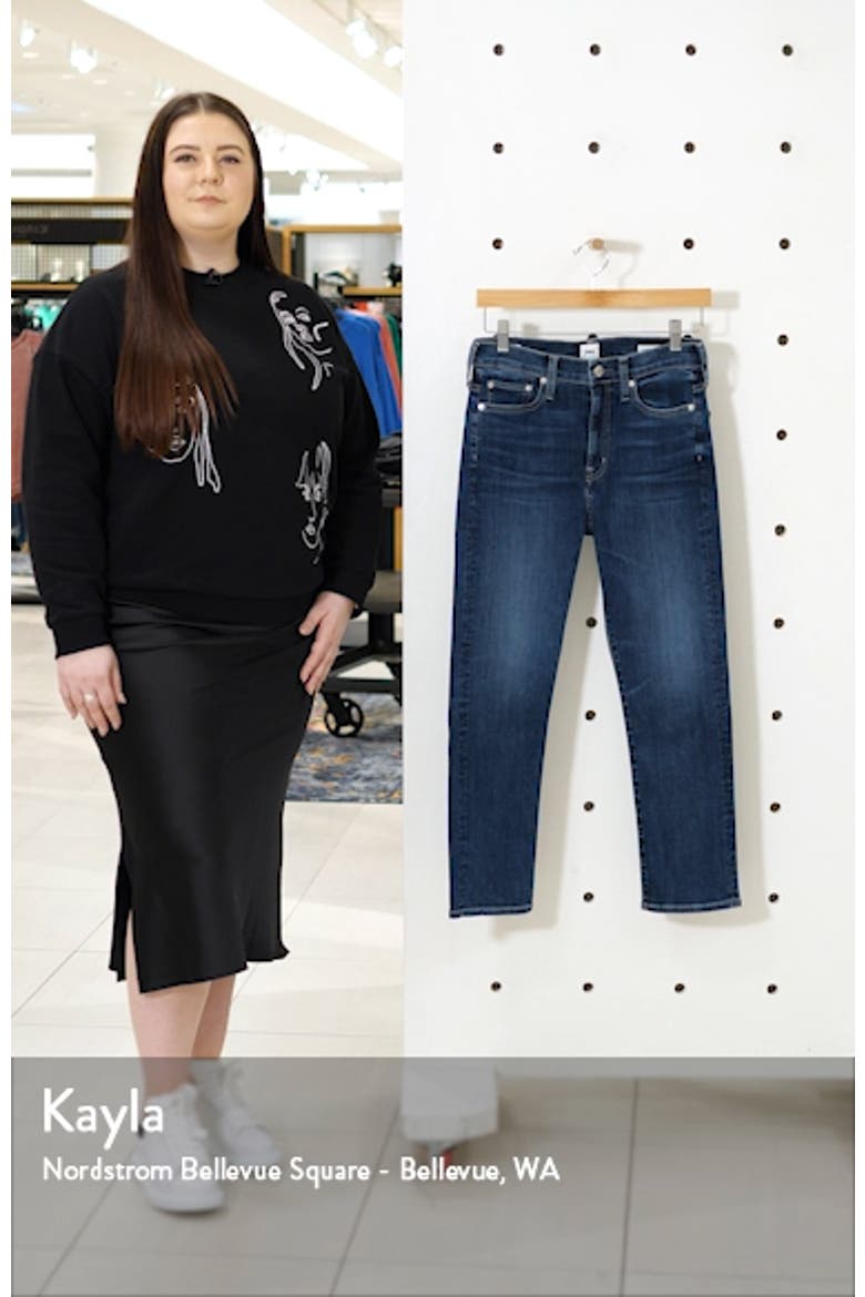 Elin High Waist Crop Slim Jeans video
