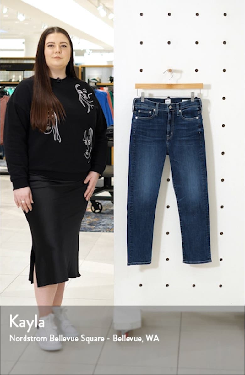 Elin High Waist Crop Slim Jeans, sales video thumbnail