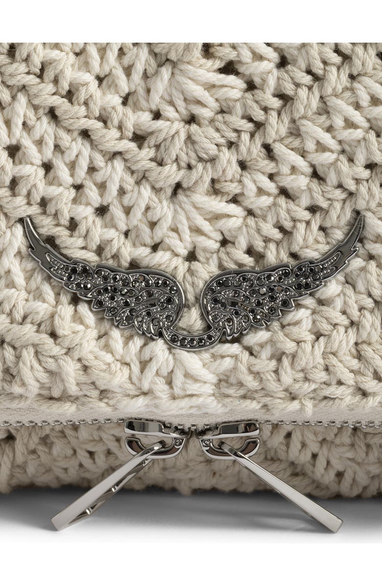 Zadig & Voltaire Rock Macramé Crossbody Bag, Alternate, color, Flash