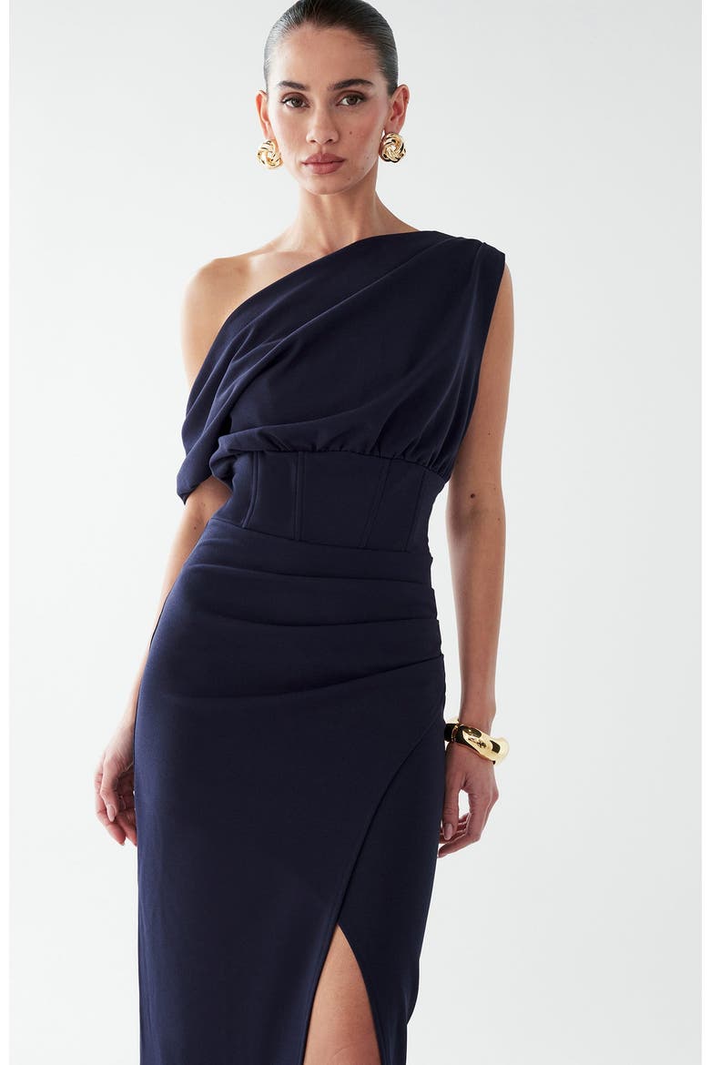 Rhodia Midi Dress, Alternate, color, Navy Blue