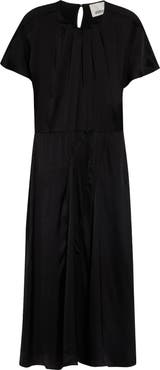 Isabel Marant Namsha Draped Satin Midi Dress