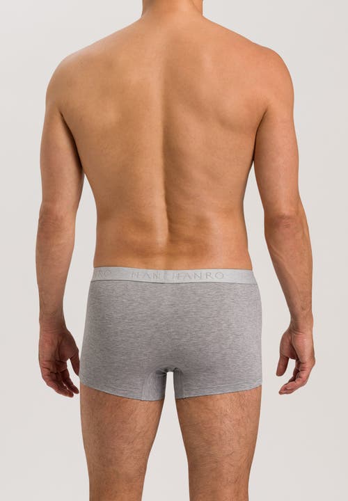 Hanro Cotton Essentials Boxer Brief 2pk In Light Melange