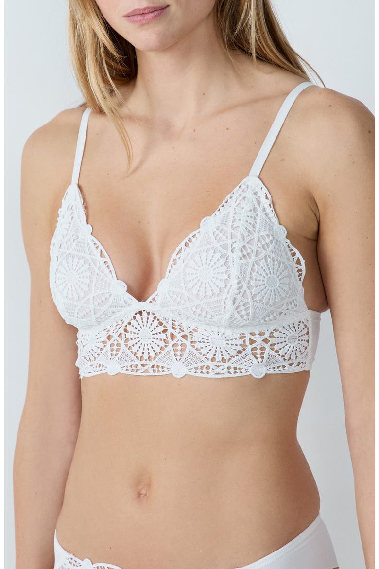 Escale Triangle Bra, Main, color, WHITE