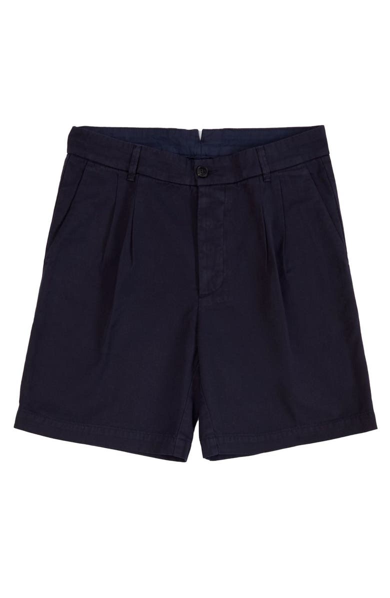 Fortela Vintage Blue Cotton Shorts, Main, color, Blue