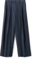 MANGO Pinstripe Wide Leg Pants