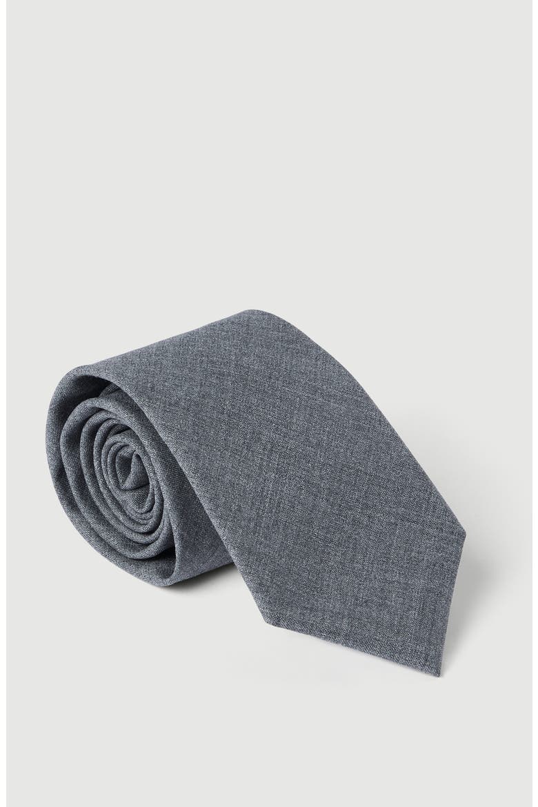 Virgin wool tie, Alternate, color, Lead
