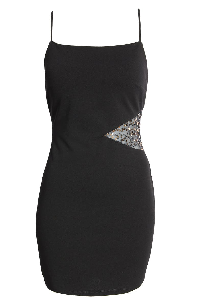 Jump Apparel Side Cutout Minidress, Alternate, color,