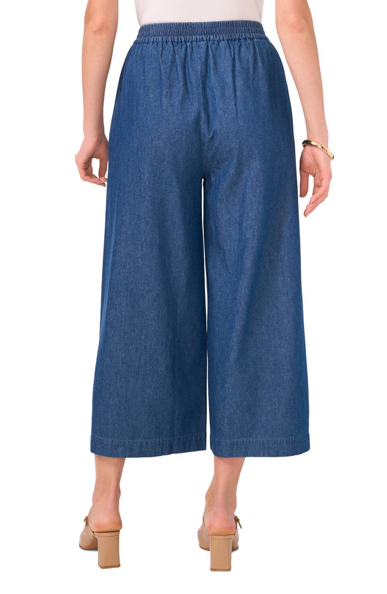 Crop Denim Wide Leg Pants