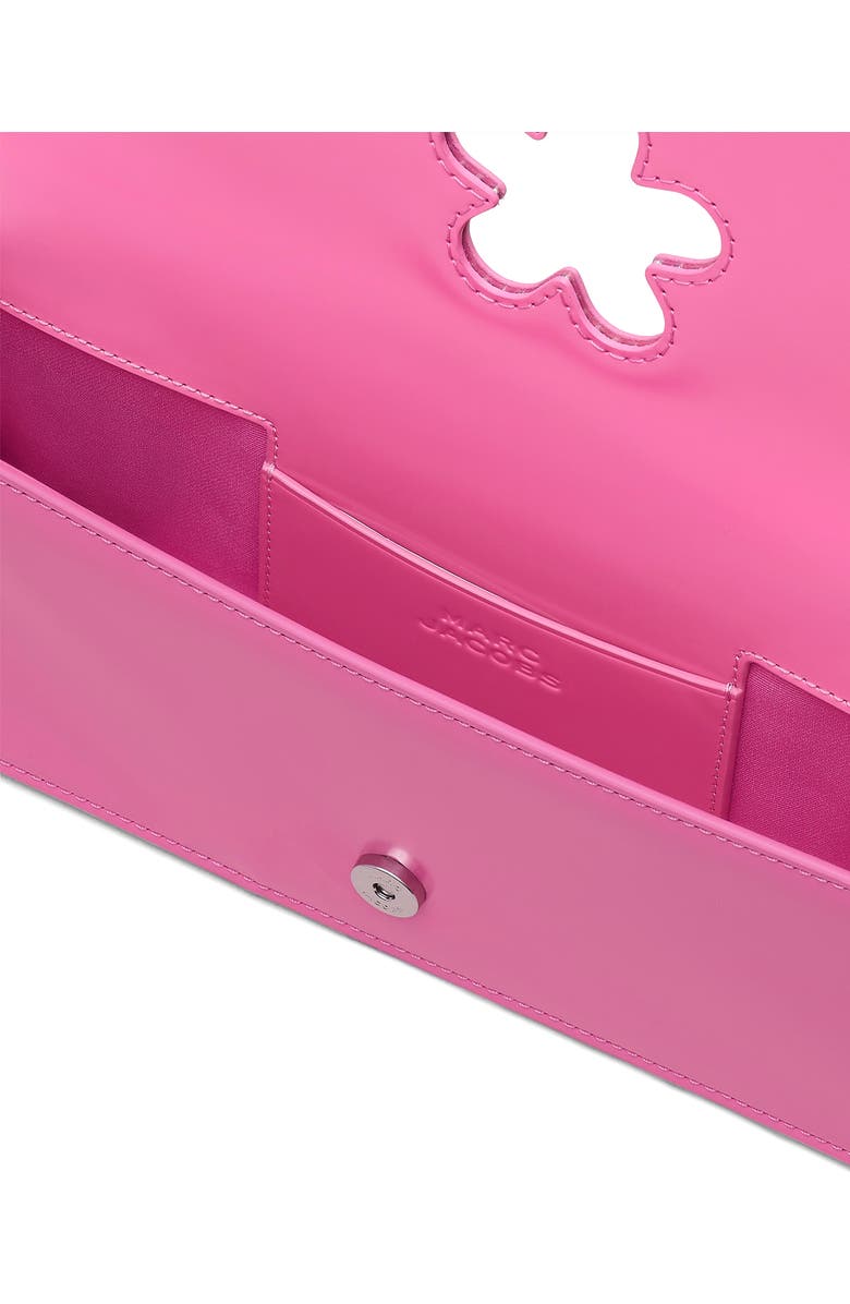 Marc Jacobs The Mirror Leather Shoulder Bag, Alternate, color, Bow Pink