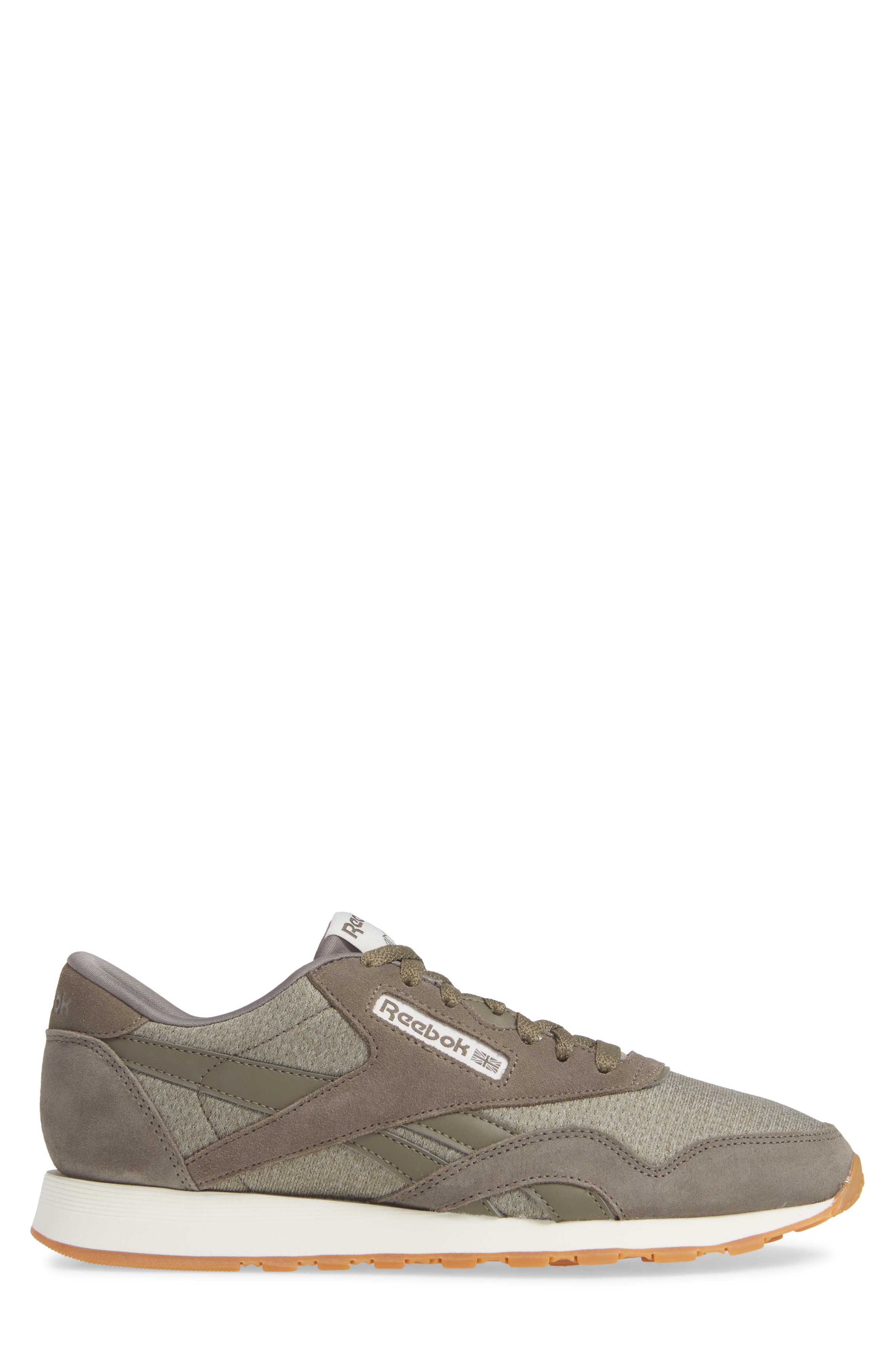 Classic Leather Nylon SG Sneaker, Alternate, color, TERRAIN GREY/ CHALK