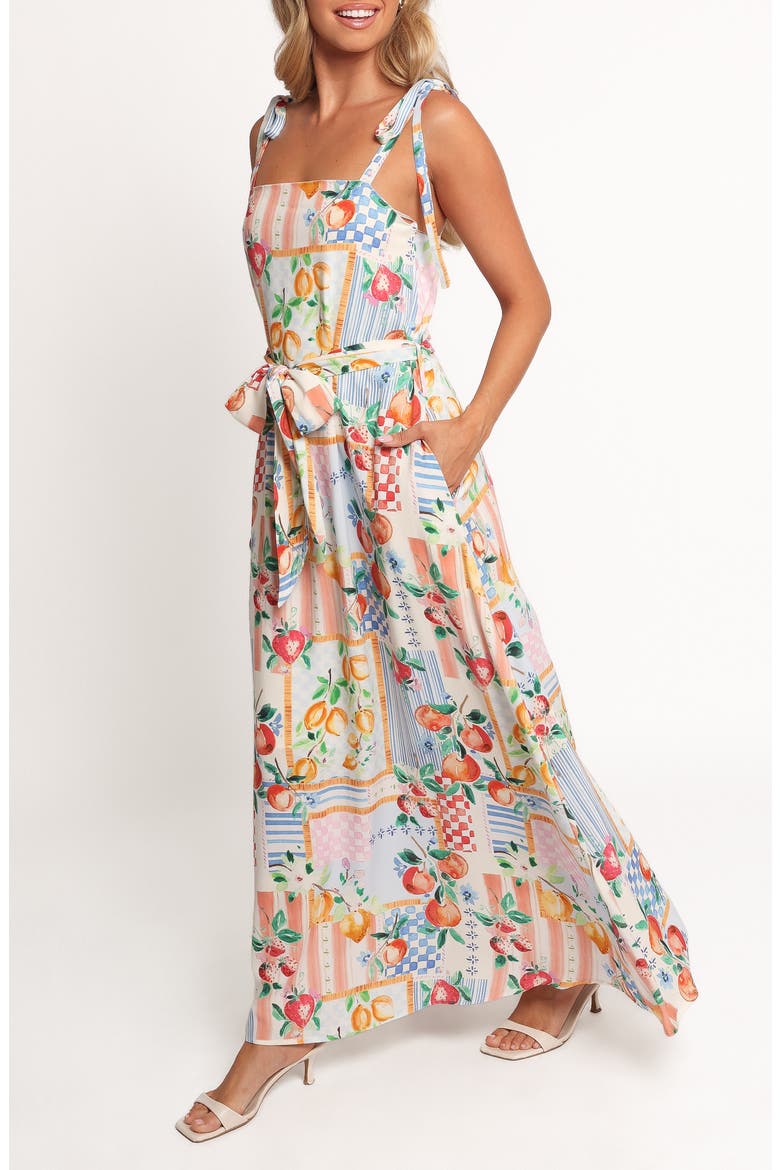 Montreux Print Maxi Dress, Alternate, color, SUNBURST