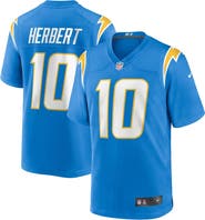 Nike Men's Nike Justin Herbert Powder Blue Los Angeles Chargers Player Game Jersey