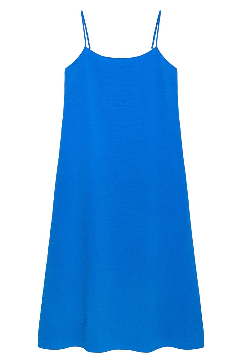 Easy Volume Silk Blend Dress, Alternate, color, JEWEL BLUE