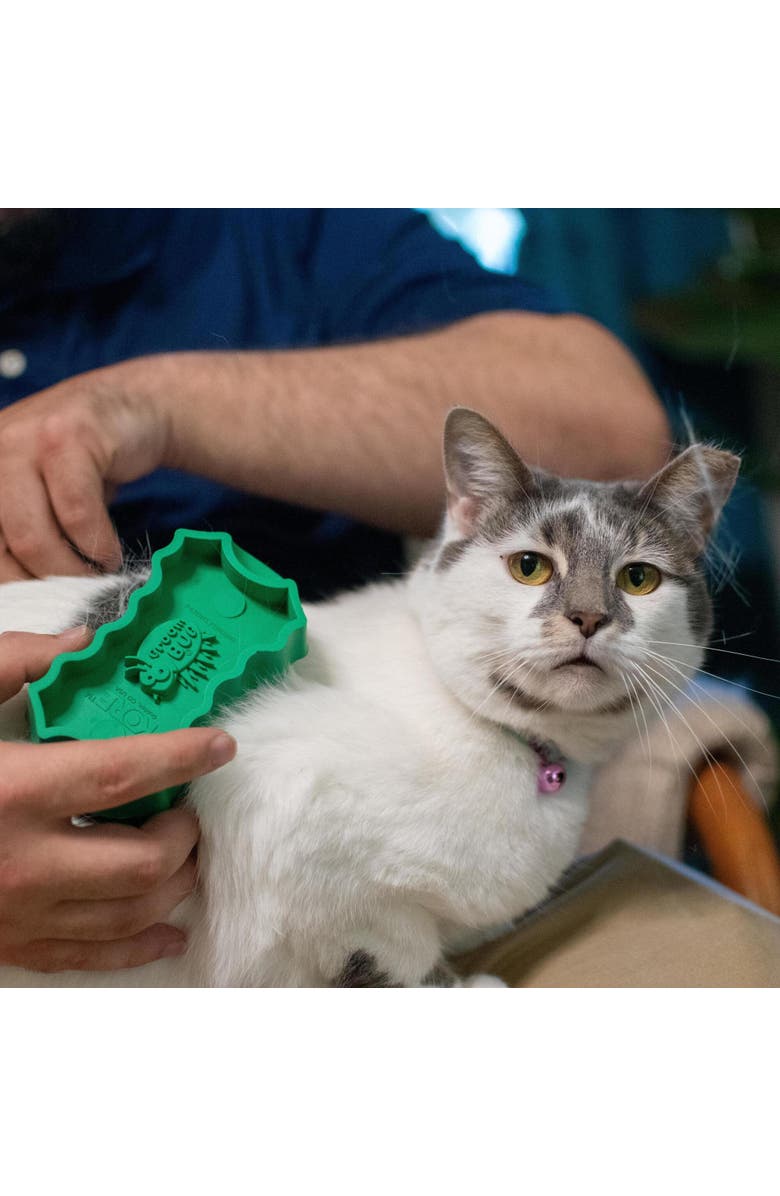 PetKORE Deshedding Tool For Medium Sized Cats, Alternate, color, Green