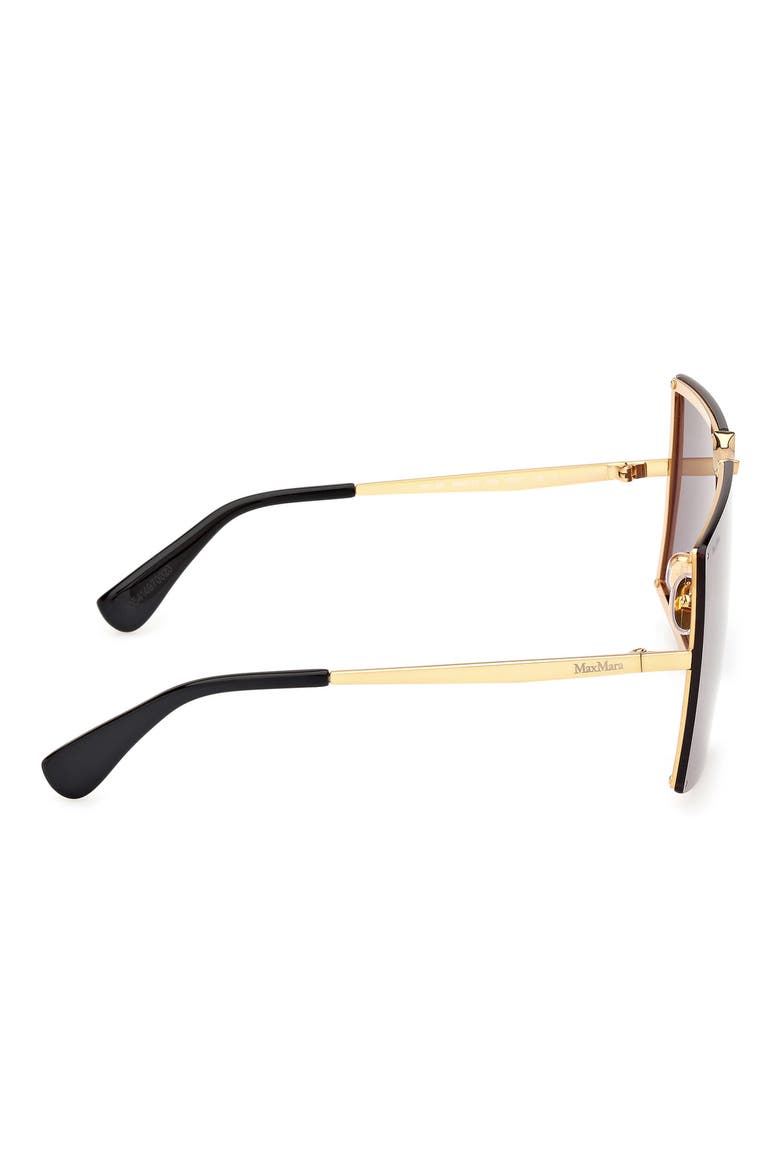 69mm Shield Sunglasses, Alternate, color, SHINY DEEP GOLD/ BLACK / SMOKE
