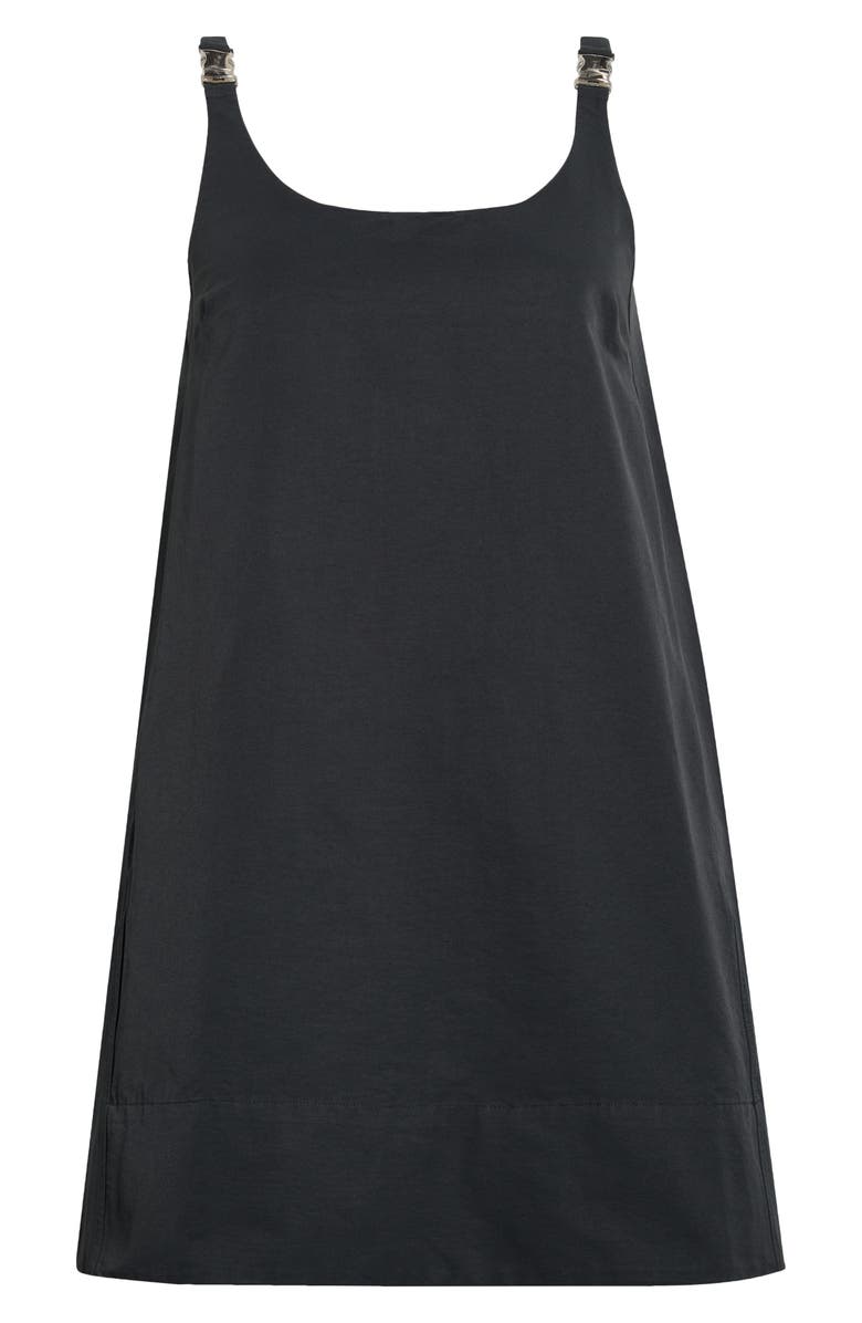 STAUD Glaze Shift Dress, Alternate, color, Black