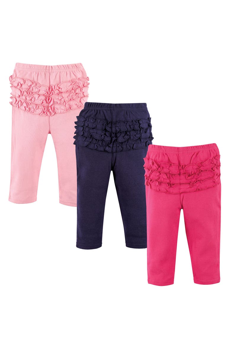 Soft Cotton Everyday Leggings, Alternate, color, Pink Navy