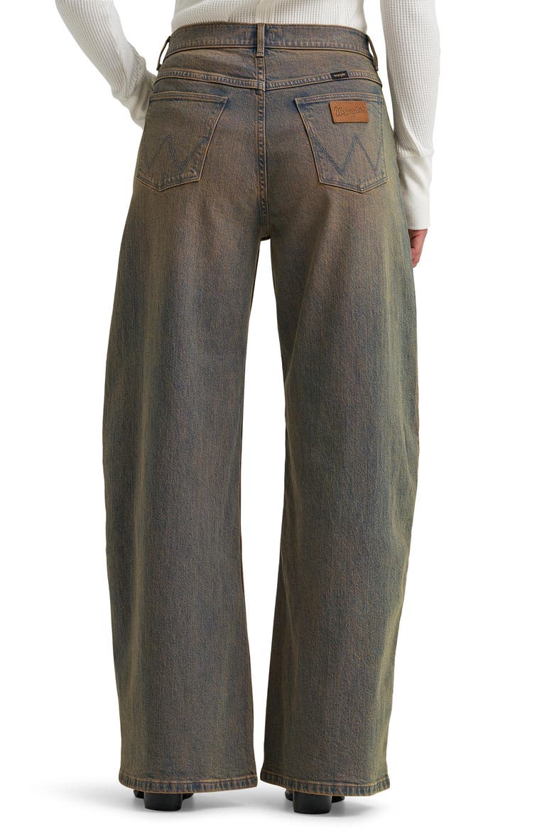 Low Rise Ultra Barrel Leg Jeans, Alternate, color, WARM DUNES