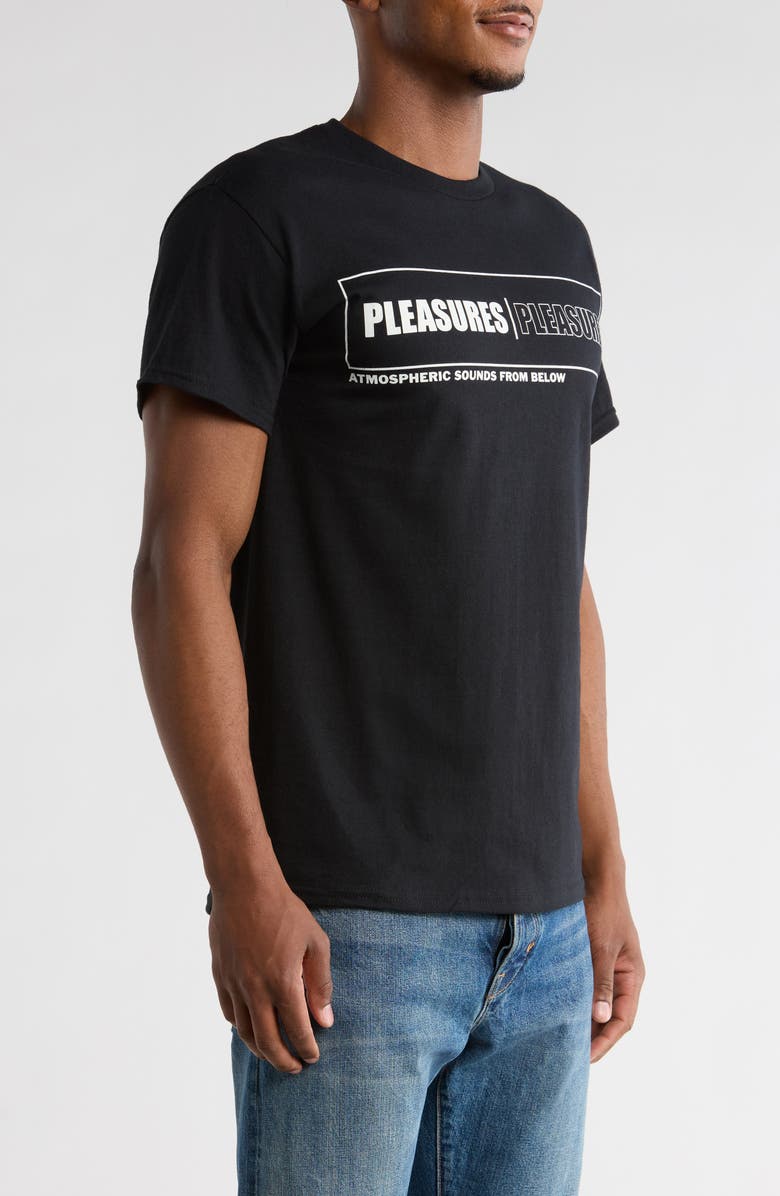 PLEASURES Sounds Graphic T-Shirt, Alternate, color, Black