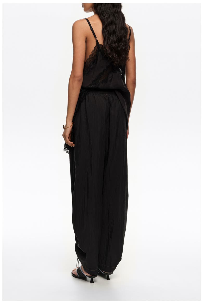 Gathered Jogger Trousers, Alternate, color, BLACK