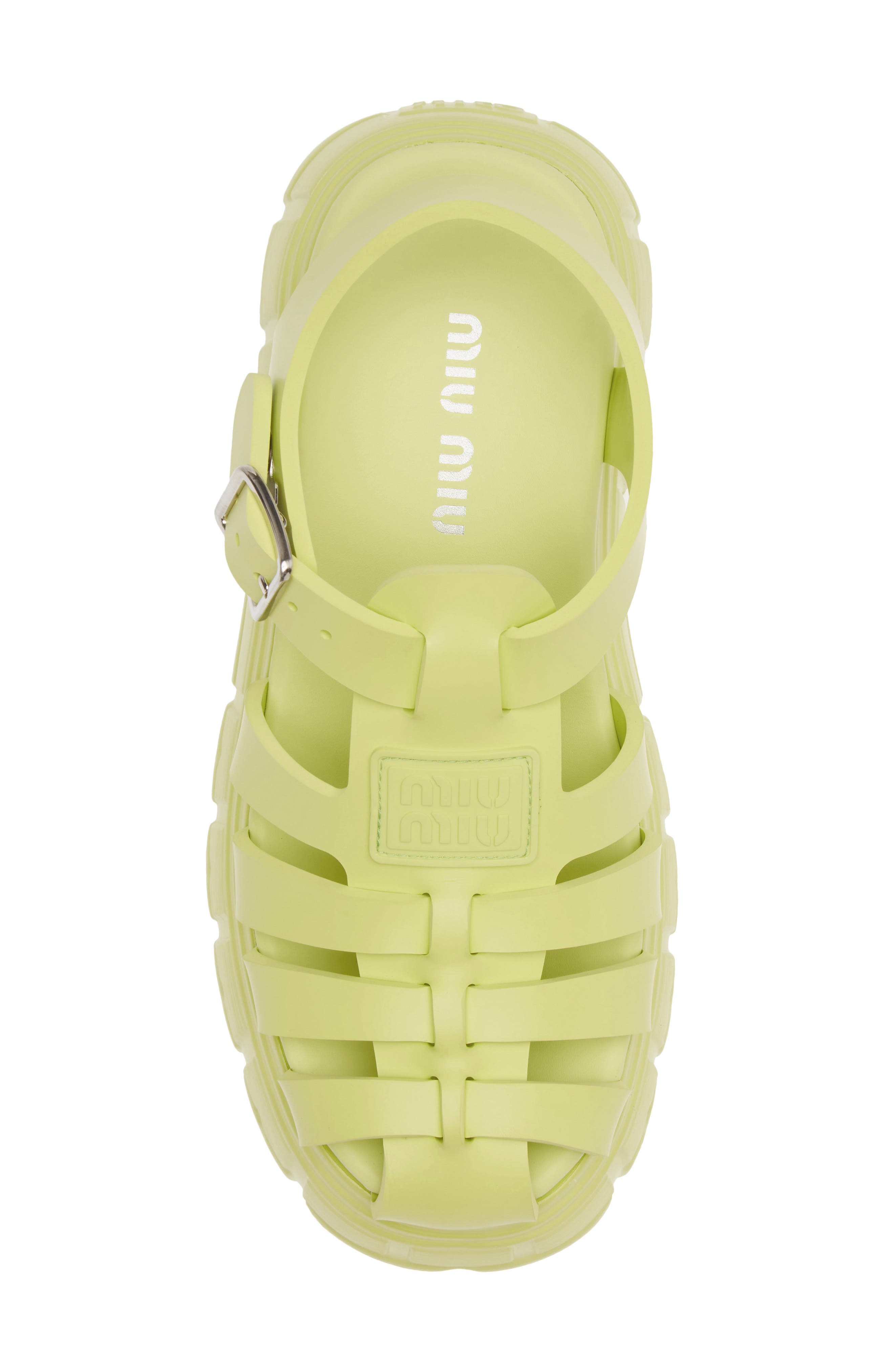 Miu Miu Tire Platform Fisherman Sandal, Alternate, color, 