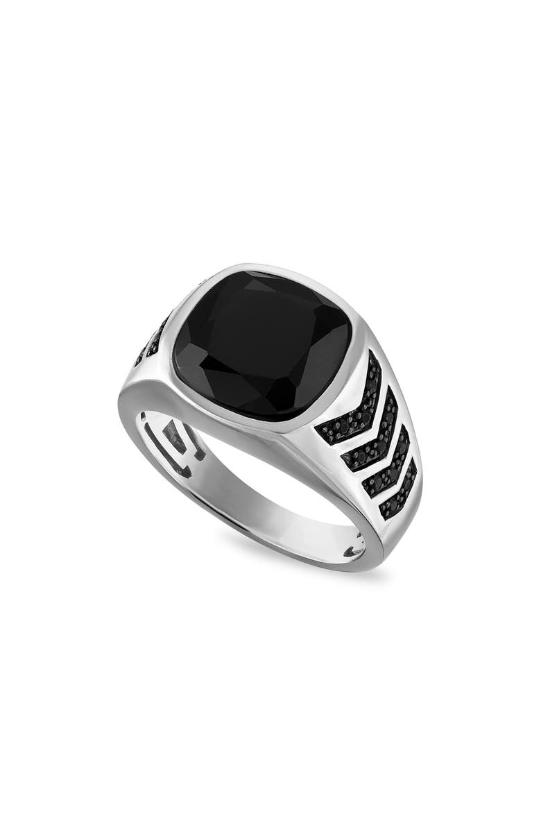 Esquire Onyx & Black Spinel Ring, Alternate, color, Black