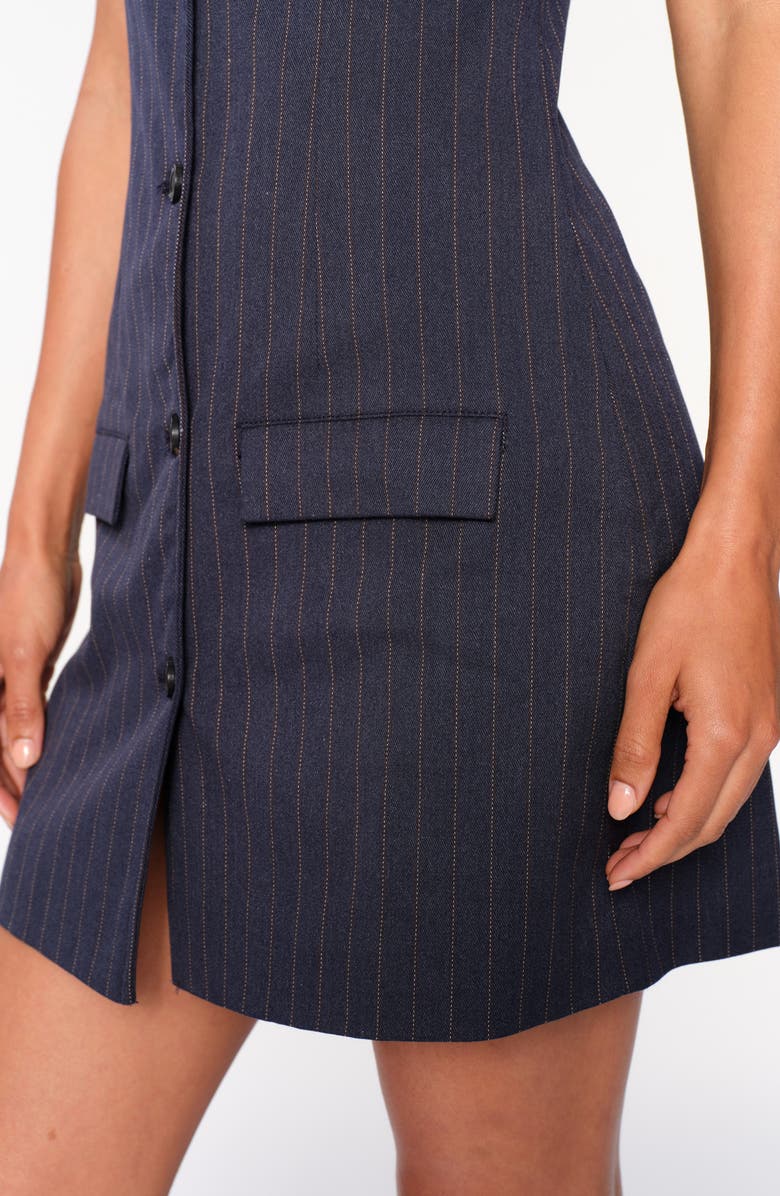 DL1961 Pinstripe Sleeveless Dress, Alternate, color,