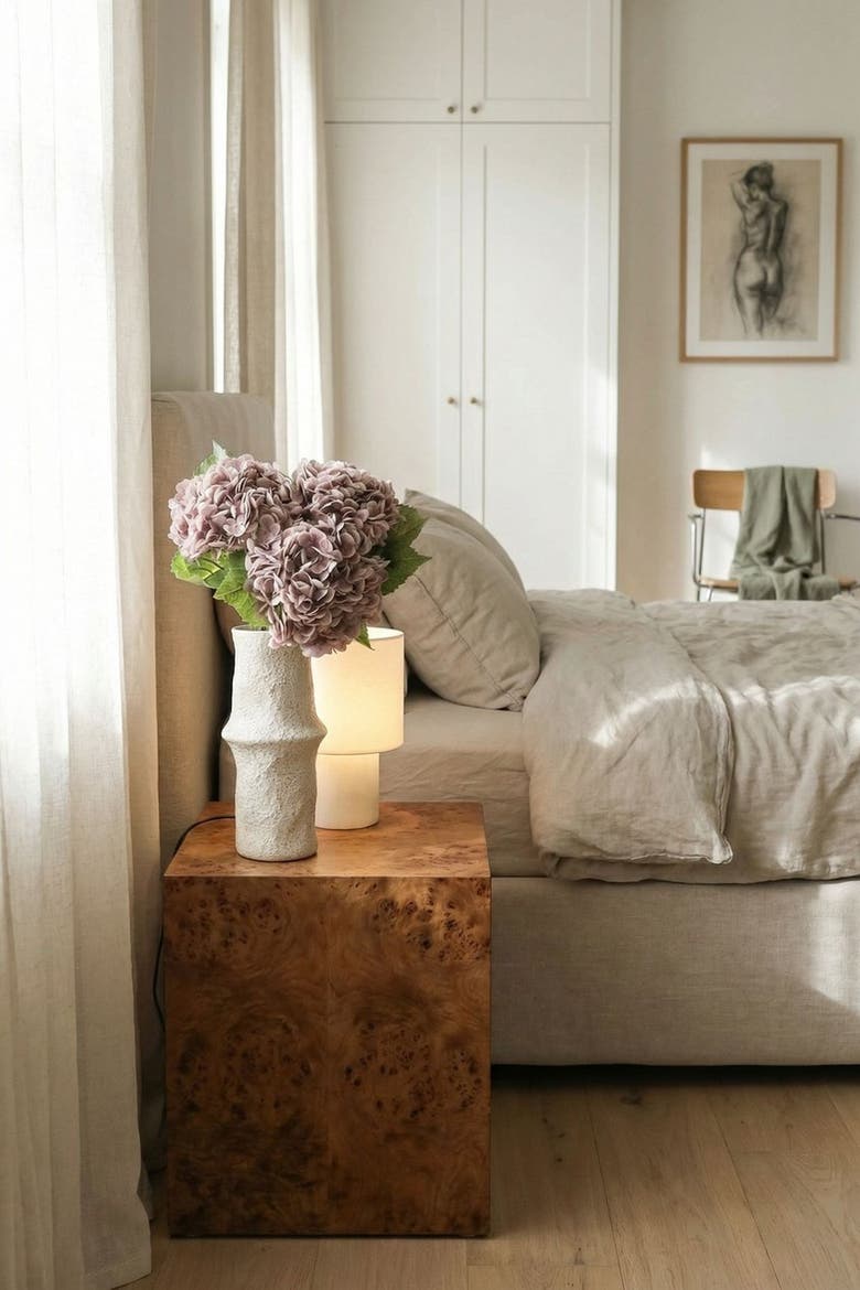 Light Purple Hydrangea Flower, Alternate, color, Light Purple