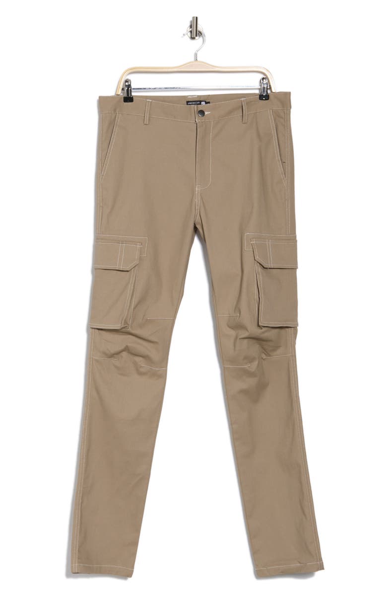 AMERICAN STITCH Stitched Twill Cargo Pants, Alternate, color, Khaki