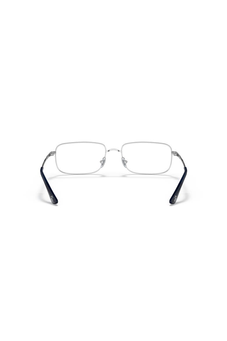 55mm Rectangle optical glasses, Alternate, color, Silver