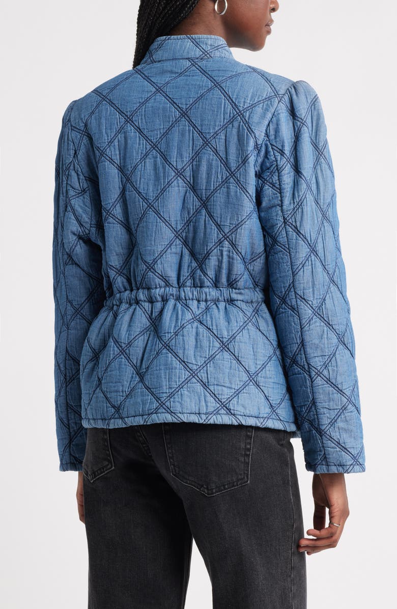 Treasure & Bond Quilted Cotton Jacket, Alternate, color, Medium Wash