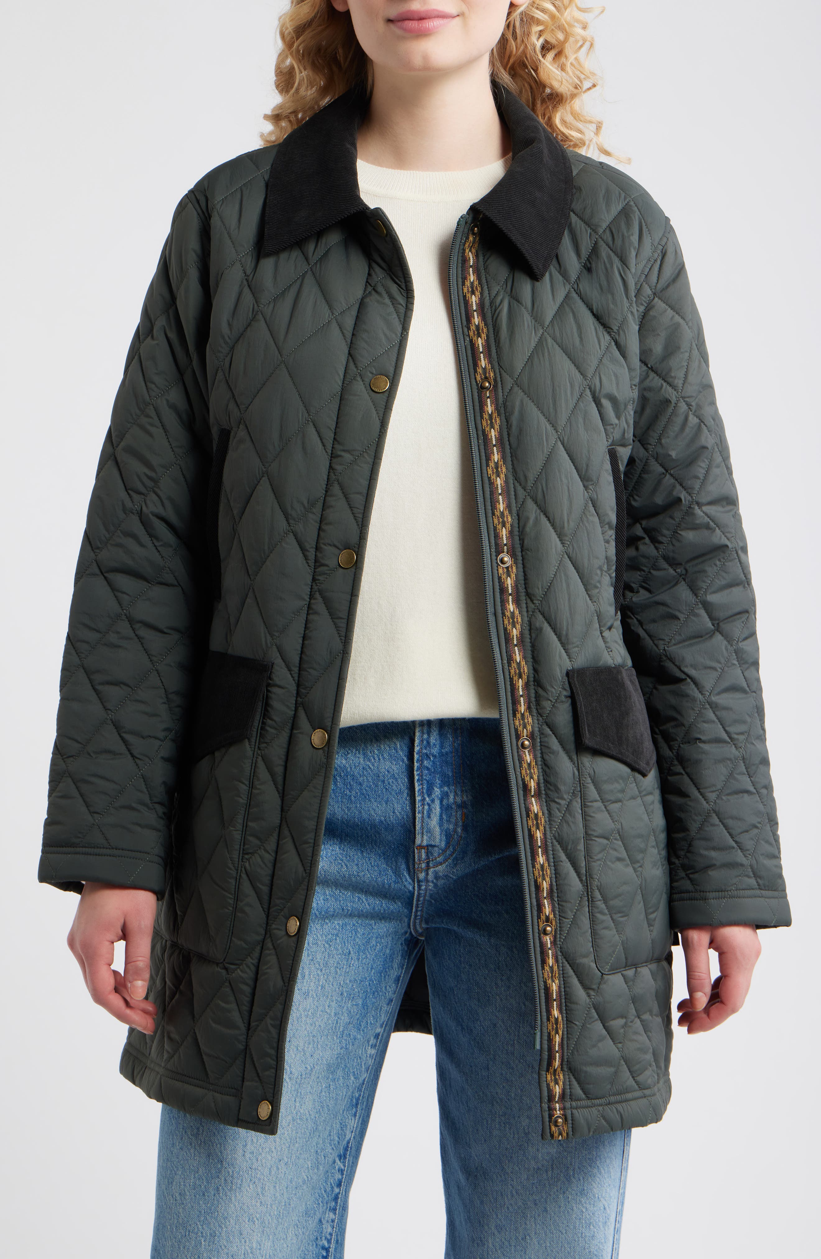 Pendleton Sun River Quilted Field Coat in Rosin 