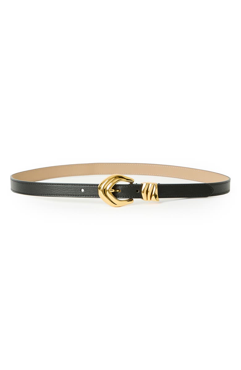 B-Low the Belt Cassian Mini Leather Belt, Main, color, Black Gold