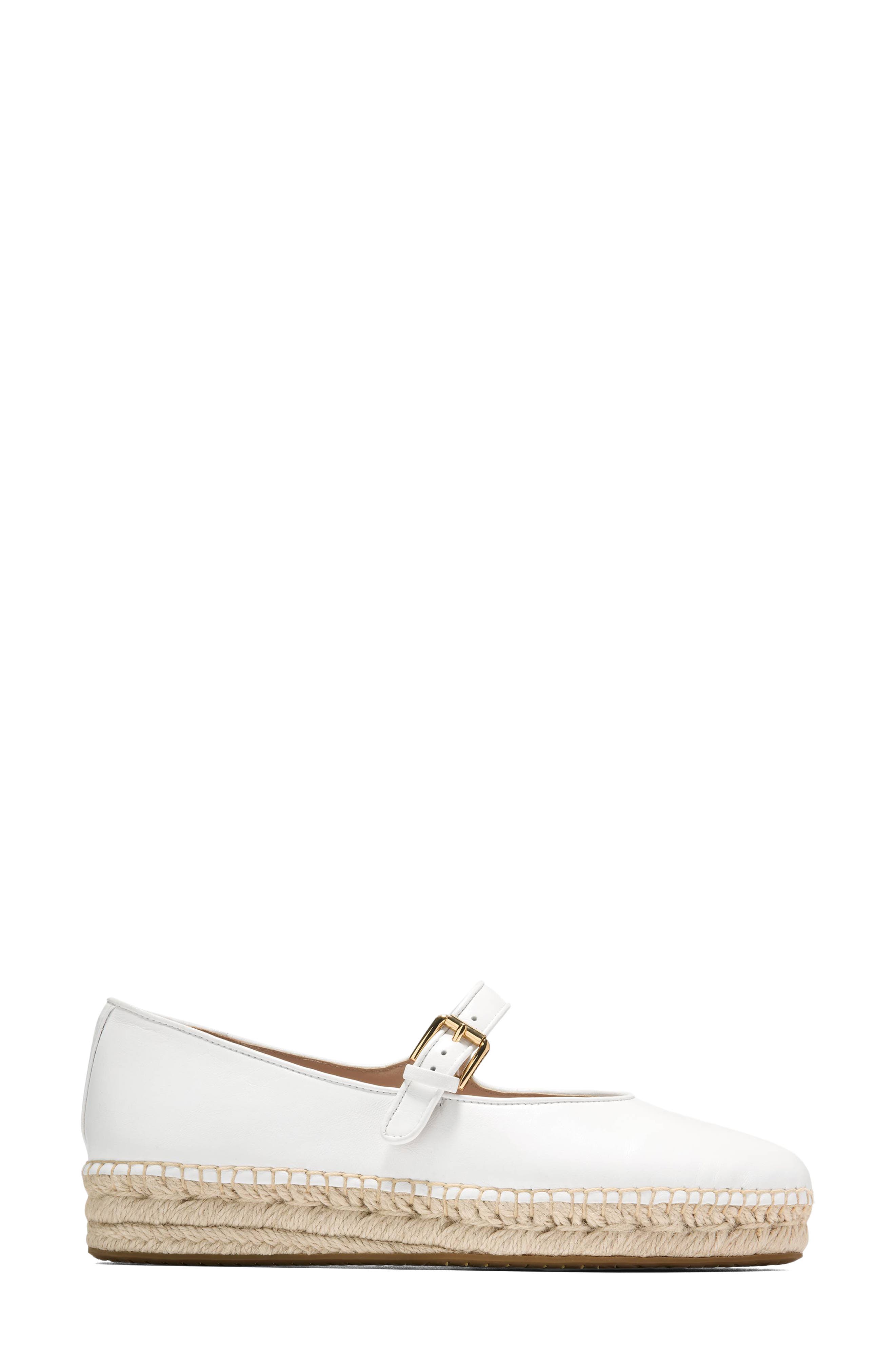 Cole Haan CloudFeel Asbury Mary Jane Flat, Alternate, color, White Leather