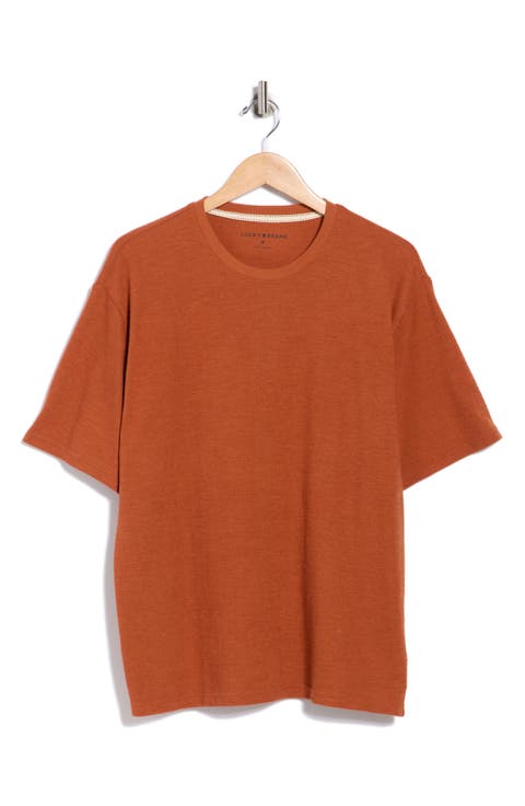 Textured Boxy Knit T-Shirt
