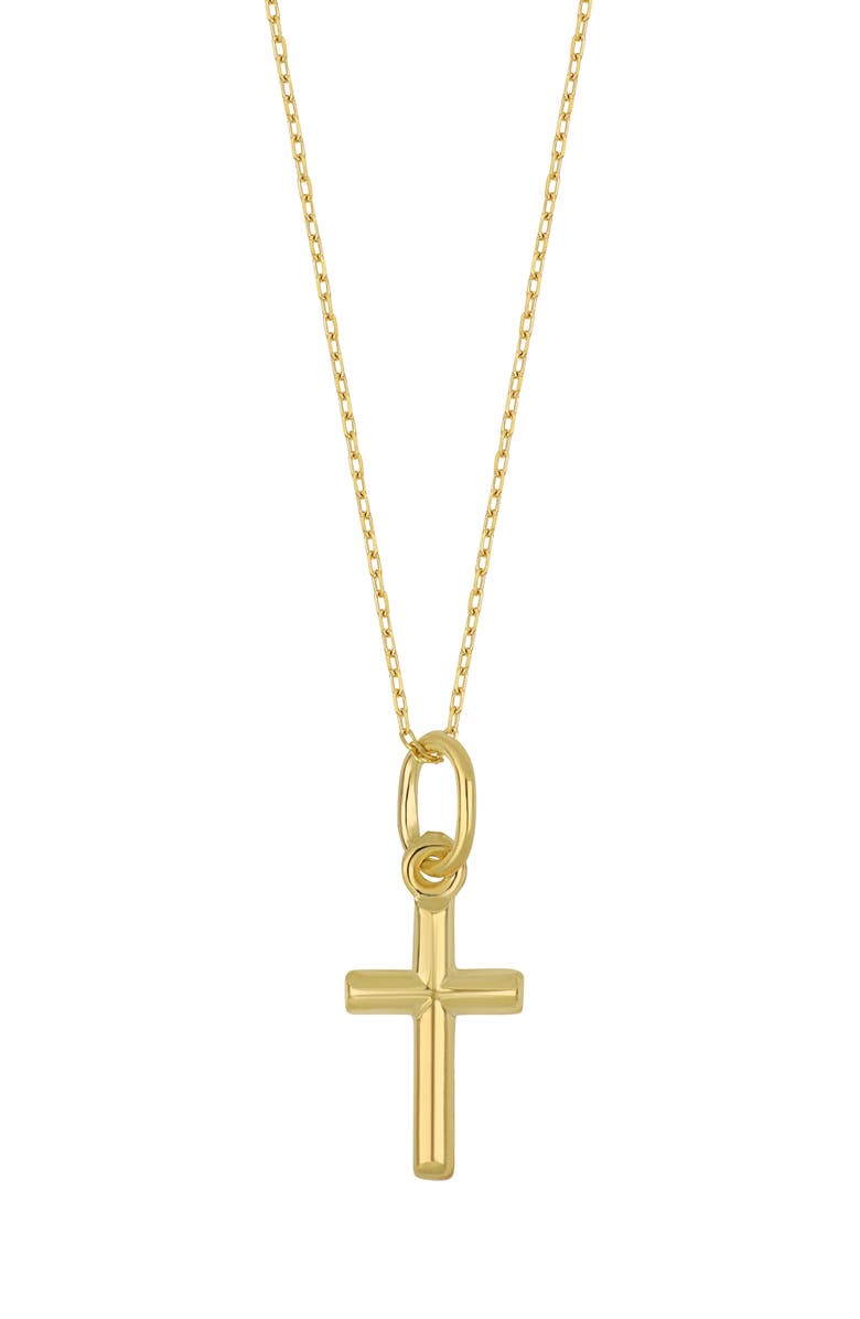 Bony Levy 14K Gold Cross Pendant Necklace, Main, color, 14Ky