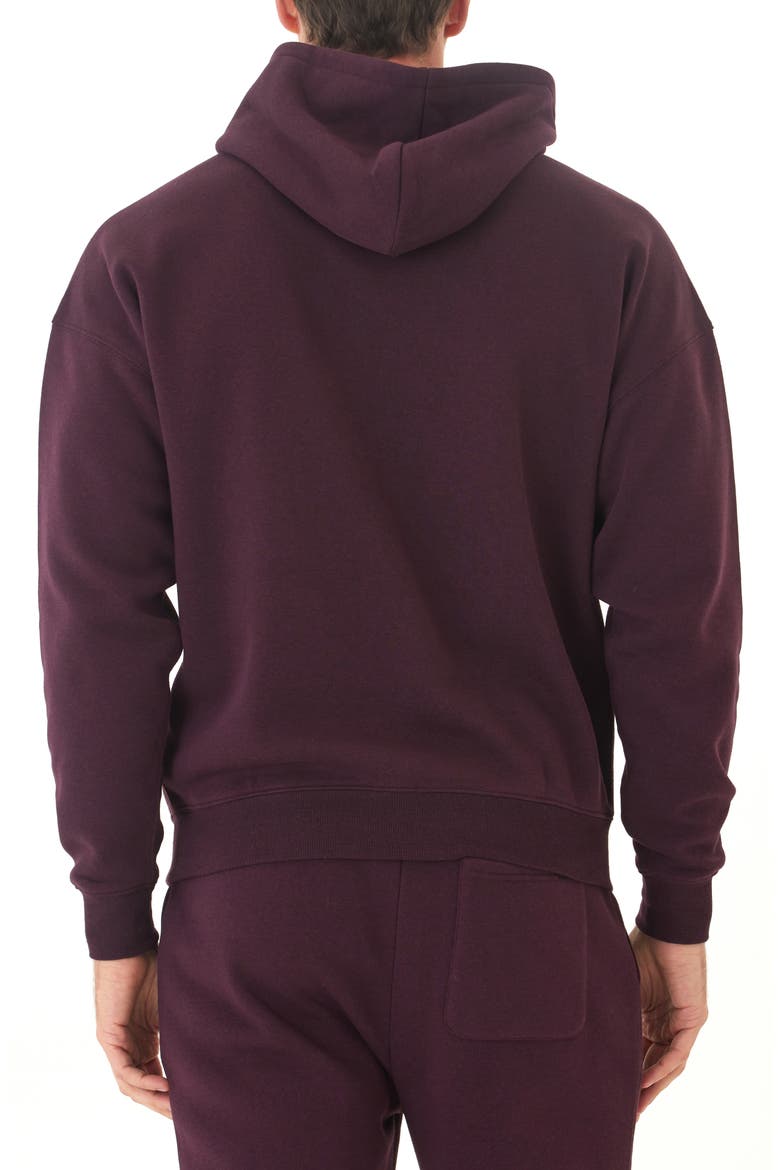 Marcel Oversize Fleece Hoodie, Alternate, color, ULTRA MAROON
