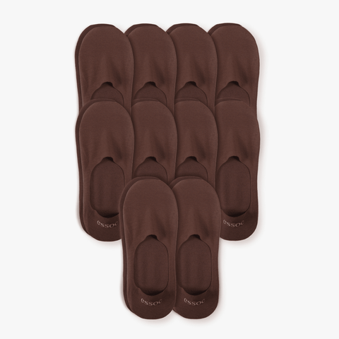 Unisex Cotton No Show Socks 10-Pack