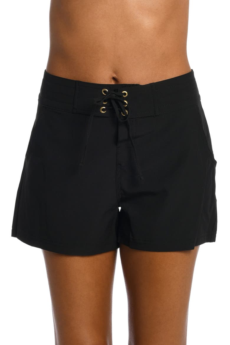 3-Inch Board Shorts, Main, color, BLACK
