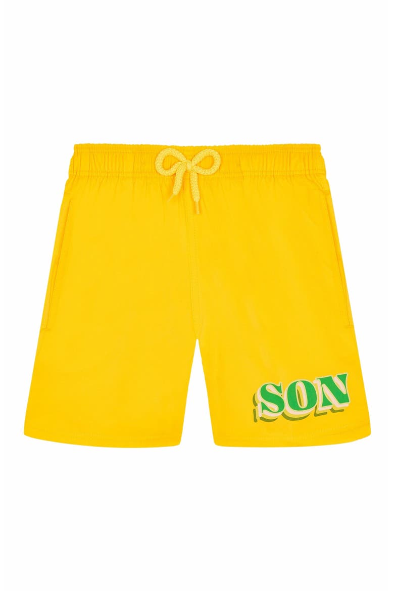 Kids' Stretch Swim trunks Dad and Son, Main, color, SOLEIL