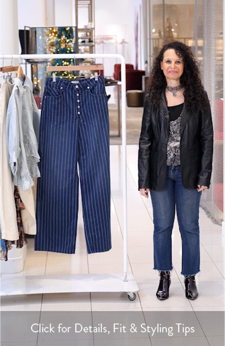 Nia Stripe Boyfriend Jeans, sales video thumbnail