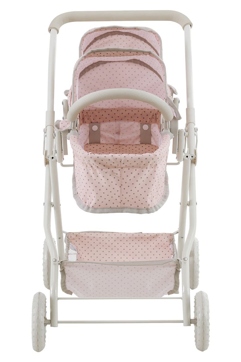 Olivia's Little World Double Bassinet Play Stroller, Main, color, PINK