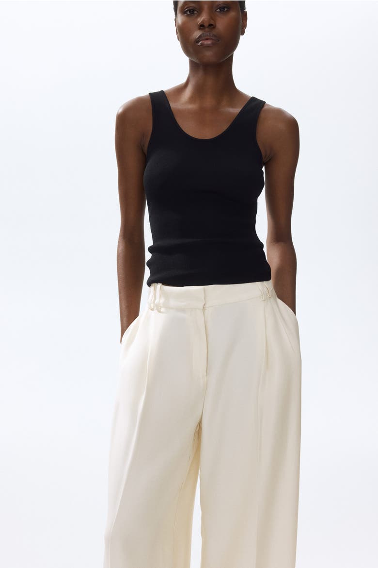 Wide-leg Dress Pants, Alternate, color, Cream