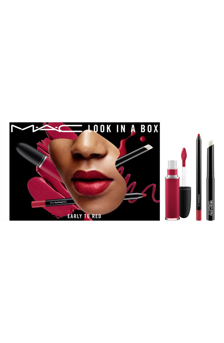 MAC Cosmetics MAC Look in a Box Early to Red Lip Kit, Alternate, color, 