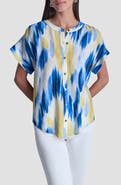 DKNY Abstract Print Button-Up Shirt