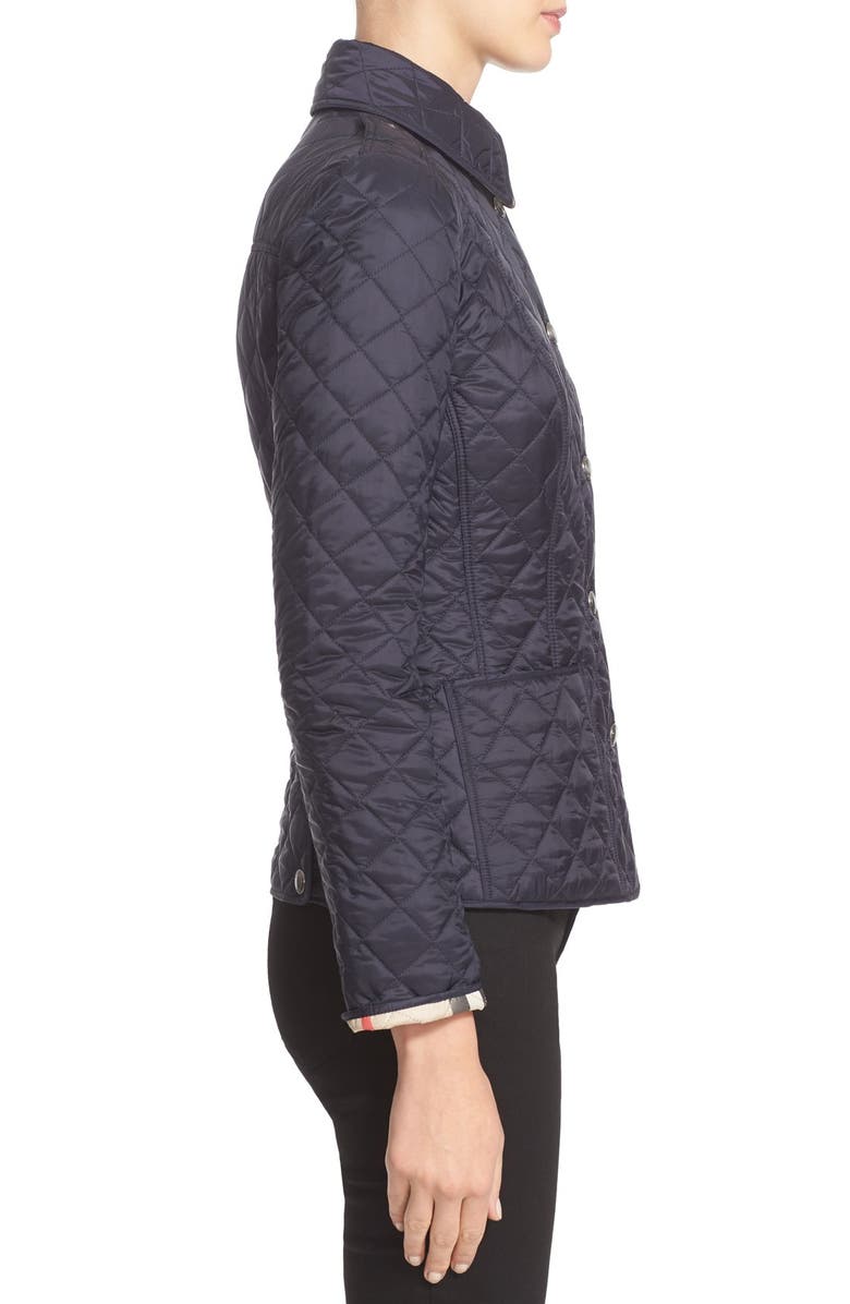 Burberry Brit 'Kencott' Patch Pocket Quilted Coat, Alternate, color, 