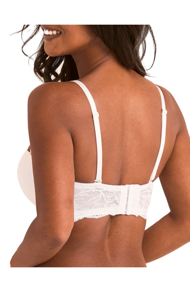 Adore Me Lyza Push Up Balconette Bra, Alternate, color, White