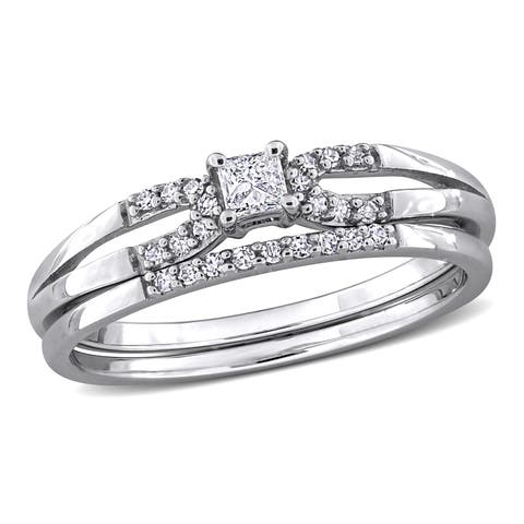 Diamond Split Shank Bridal Ring Set