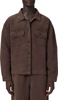 AllSaints Korten Relaxed Fit Shacket